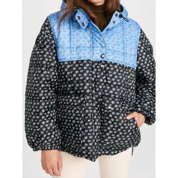 SEA Jackets & Blazers - NEW SEA pascala print puffer in black